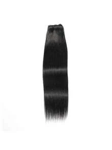 Eulisi Kinky Straight Clip In Hair Extensions Fullness With 1 Pack, 20inch 135g 8pcs Natural Black Seamless Clip In Hair Extensions Human Hair