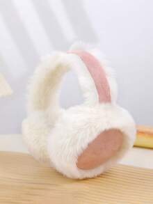1pc Earmuffs For Women, Winter Warm Ear Warmers With Soft Faux Fur, Foldable & Comfortable Ear Muffs, Perfect For Cold Days, Hiking, Casual Outfits,Thermal Lined And Thickened - Multicolor - View 10
