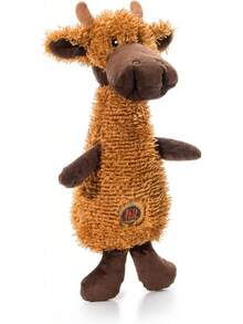 Outward Hound Scruffles Moose Plush Squeaky Dog Toy, Large - 狸 - 查看 11