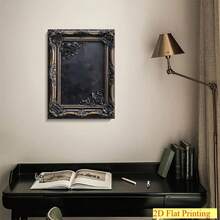 One Piece, A Gorgeous Black And Gold Framed Printed Wall Art, In Victorian Gothic Style, Adorned With Carved Roses. This Vintage Decorative Wall Hanging Is An Elegant Accent For Your Living Room, Bedroom, Or Entryway. - 彩色 - 查看 3