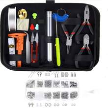 DIY Jewelry Tools Set, Includes Beading Needles, Scissors, Calipers, Copper Wire Cutters, Tweezers, Pliers And Awl, Suitable For Adult Jewelry Making And Repair, Holiday Gift Box (Pliers Colors May Vary) - Multicolor - View 3