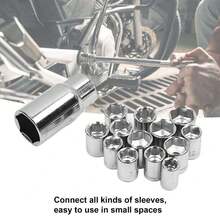 Juego de 40 llaves de tubo de acero al cromo-vanadio: kit portátil y duradero para reparación y mantenimiento de automóviles con estuche de herramientas. - 40 piezas - Ver 3