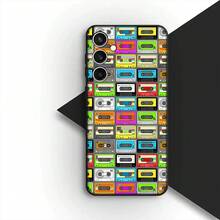 Custodia compatibile con Apple 13, 12, Mini, XS, 14, Pro Max, Plus, SE 2022, SE3, SE2, XR, 14+ con design vintage di fotocamera, cassetta vintage, custodia compatibile con 17, 17 Pro, 17 Pro Max