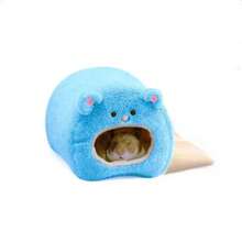 1 pieza Casa de oso marrón con cama para hámster, accesorio de jaula para animales pequeños, suministros para hámster, suministros para mascotas, "Oso Amoroso"