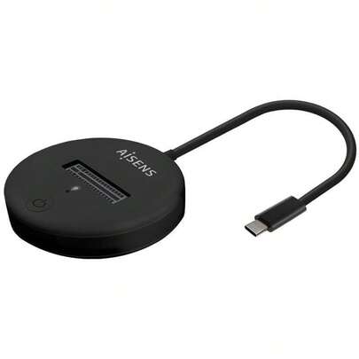  AISENS USB-C Dock M.2 (NGFF) ASUC-M2D013-BK SATA/NVMe auf USB3.1 Gen2, Schwarz