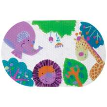 Non-Slip Children's Bath Mat With Suction Cups Buba Rainbow Dino Jungle Seabed - Purple - View 5