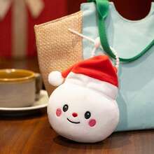 1 件圣诞节毛绒玩具圣诞树毛绒公仔驯鹿花环毛绒动物雪人圣诞毛绒动物套装搞笑包挂件适合男孩和女孩圣诞饰品家居办公室汽车装饰 - 彩色 - 查看 13