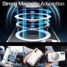 Magnetic Wireless Charging Case, Equipped With A Hybrid TPU Hard Case. For IP17 17AIR 17pro 17promax 16 15 14 13 12 11 Pro Max Electroplated Anti Drop Transparent Soft Back Case XSMAX XS/X,S22,S23,S24,S25 PLUS ULTRA S23,S24 FE S25 EDGE  A14 A15 A16 A35 A36 A54 A56 Black Anti Drop Transparent Back Cover, Creative Luxury Business Style  For IP17 17AIR 17pro 17promax 16 15 14 13 12 11 Pro Max Electroplated Anti Drop Transparent Soft Back Case XSMAX XS/X,S22,S23,S24,S25 PLUS ULTRA S23,S24 FE S25 EDGE Black Anti Drop Transparent Back Cover, Creative Luxury Business Style - 無色 - 查看 4