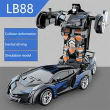 Collision Robot Car, Inertial Car Collision Transforms Into Robot, Inertial Car Model Transforms After Collision, Collision Car Robot Racing Car Model - Multicolor - View 10