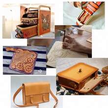 Capa superior rígida de 3mm de espesor, cuero de vaca hecho a mano, artículos de cuero, aljaba, tallado, mesa moldeadora, cojín, tanque vegetal YMB8 - 10x20cm - Ver 3