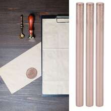 10 barras de lacre Cómodas barras de lacre flexibles y sin humo para sobres, tarjetas y manuscritos. Color champán dorado. - Dorado - Ver 1