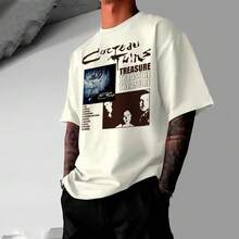 Cocteau Twins Treasure Track List Basic Cotton T-Shirt - 奶油色 - 查看 1