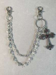 交叉裤链、钱包链、复古链、双层链、嘻哈朋克风、牛仔裤链、口袋链、男士钥匙链