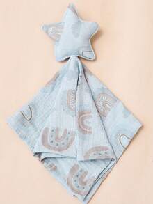 1PC Muslin Baby Comfort Towel Blanket,Soft Newborn Sleeping Dolls Kids Fashion Sleep Toy Soothe Appease Towel Bibs For Boy Girl