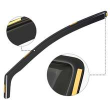 Black Window Visors For VW Golf MK7 – Set Of 4 Wind Deflectors Rain Guards, Precision Fit For 2012–2020 Models, Tool-Free Installation - Black - View 7