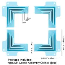 Juego de abrazaderas de ensamblaje de esquinas/divisores para hacer cajas de regalo, guía de cubiertas de libros, manualidades de encuadernación de libros, artesanía de cartón prensado DIY - Multicolor - Ver 14