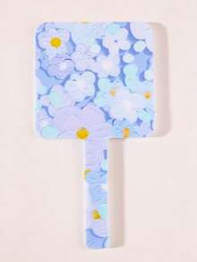 1 pieza Espejo de maquillaje con diseño floral lindo, espejo de mano portátil para maquillaje, regalo de cumpleaños ideal para familiares y amigas, adecuado para parientes, amigos, colegas, novias, padres, maquillaje, económico, decoración de habitación, tocador, viaje, dormitorio, accesorios de maquillaje, espejo, espejo de maquillaje, mini espejo, espejo pequeño, espejo de mano