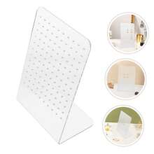 2 件 120 孔亚克力耳环架透明耳环收纳架展示钉板耳钉展示架耳环架珠宝展示架女孩适用 - 無色 - 查看 8
