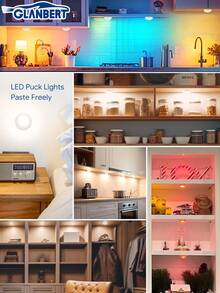 GLANBERT Luces LED decorativas inalámbricas para automóvil con control remoto, luces LED ambiente táctiles de alta luminosidad y multimodales, luces LED RGB de 13 colores cambiantes para el interior del automóvil, decoración para el espacio debajo del asiento