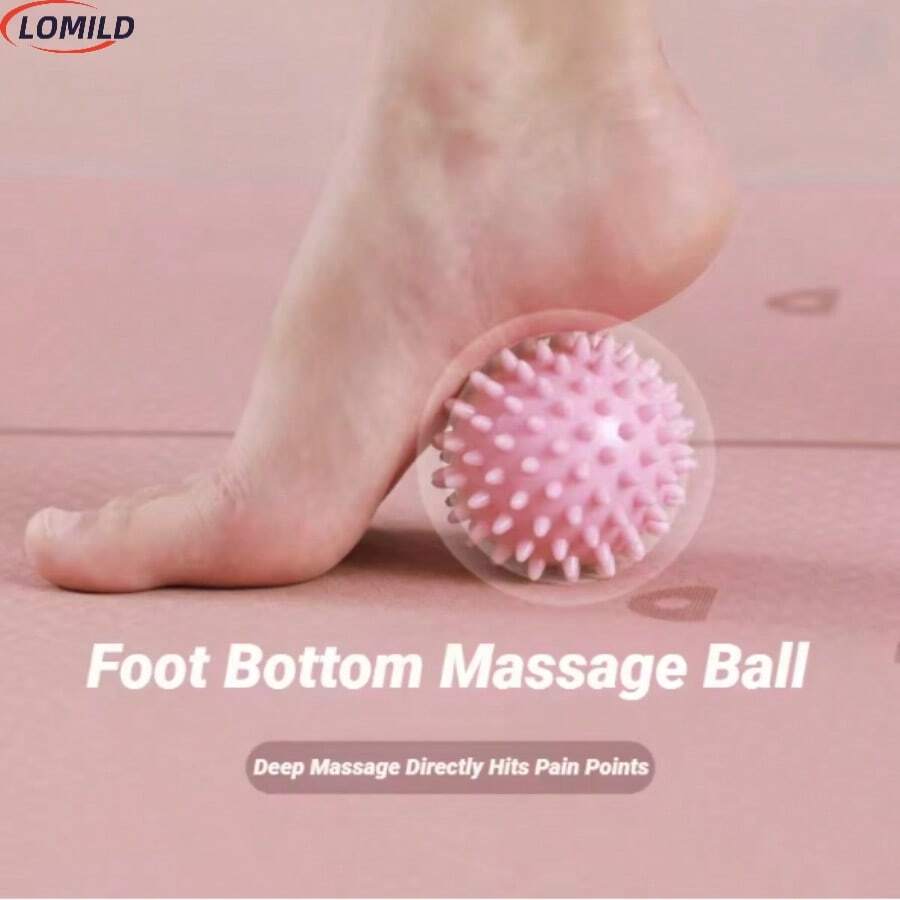 2 Stücke LOMILD Faszienball, 6CM Massageball für Muskel- und Faszienlockerung, Muskelentspannung, Yoga Fitness Schulter Nacken Fuß Massageball, Tiefengewebsstimulation, Muskelregeneration, Schmerzlinderung, langanhaltend, Igel-Design