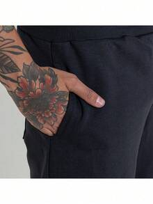 Men's Set Statue Of Liberty T-Shirt + Drawstring Shorts Streetwear Casual Premium Cotton New - màu đen - Xem 6