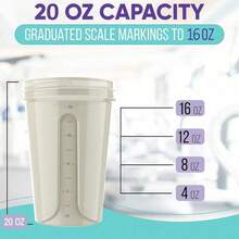 2 Pack 20oz Shaker Bottles With Stainless Steel Balls Leakproof Odor Resistant For Protein Smoothies Gym Travel Halloween Fitness Gift - 灰色/白色 - 查看 5