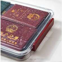 Organizador De Almacenamiento De Archivos De Plstico Transparente Caja De Almacenamiento De Documentos Contenedor Almacenamiento Ligero Impermeable Papel Fotogrfico Caja Portatil - predeterminado - Ver 9