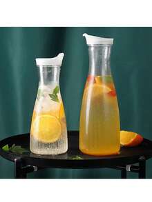 1PC Transparent High Color Value Cold Water Jug, Large Capacity High Temperature Resistant Drop Resistant Drinks Juice Jug, Fruit Tea Kettle, Lemonade Kettle, Zapper - Home Use, Bar, Restaurant, KTV - Multicolor - View 5