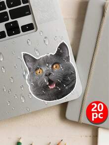 1-80 miếng dán vinyl in hình chó, mèo và các thú cưng khác, có thể tùy chỉnh tên thú cưng, chống thấm nước và chống rách, đa năng và có thể tái sử dụng. - Màu be - Xem 18