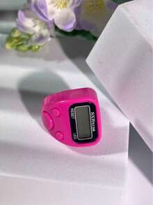 1 pieza Contador de anillo multifunción, Contador LED, Contador de dedos mini colorido, Contador electrónico preciso, Adecuado para recitación de festivales, Conteo de oraciones diarias de festivales, Aplicable para creyentes islámicos y practicantes religiosos de todas las edades - Multicolor - Ver 18