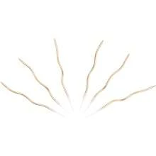 Vela Curva en Espiral, Velas Decorativas Curvas para Pastel de Cumpleaños 15 CM - Plateado - Ver 10