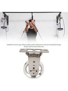 RiToEasysports Rueda de Polea de, Rueda de Tracción de Rotación Silenciosa de Acero Inoxidable para Sistema de Polea Que Levanta Equipos de Gimnasio - aluminio - Ver 10