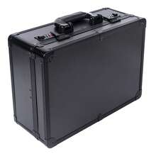 Barber Carrying Case Barber Case, Stylist Tool Box Professional Salon Hair Cutting Grooming Kit Storage Organizer For Clippers, Scissors, Barber Supplies (G) - Black - View 10