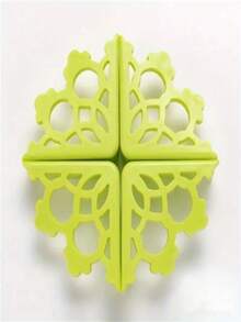 4 قطع من واقيات الزوايا السيليكونية ذات التصميم المجوف الأنيق، واقيات حواف المكتب الأنيقة للسلامة والديكور