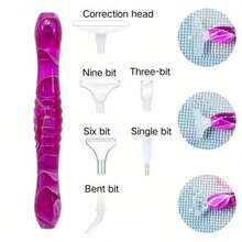 Juego de accesorios de herramientas de pintura de diamantes 5D, incluye bolígrafo de resina, cabezales de perforación de puntos, bolígrafo multiusos y accesorios para uñas