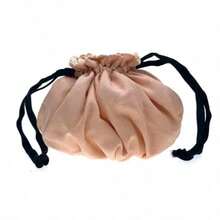 Gucci Vintage Satin Drawstring Cosmetic Bag, Silky Smooth Texture, Portable - Pink - View 4