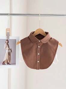 Áo sơ mi nữ màu nâu cổ rời kiểu retro - Phong cách cổ điển, ấm áp và thời trang, thích hợp để mặc nhiều lớp, làm từ chất liệu polyester, nên giặt tay hoặc giặt khô, trang phục thường ngày, áo sơ mi kiểu retro, vải polyester, cổ áo rời dành cho nữ, cổ áo có thể điều chỉnh, vai có thể tháo rời, kiểu vai phù hợp cho trang phục trang trí Giáng sinh. - Nhiều màu - Xem 10