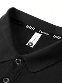 1 pieza Camisa polo con forro térmico para hombres, manga larga con 1/4 de botón, transpirable y fresca, para negocios, golf, casual, versátil, al aire libre, golf, viajes, vacaciones, reuniones