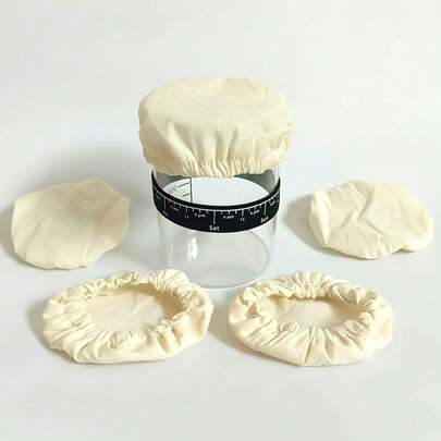 Reusable Linen Dough Fermentation Sleeve, Elastic Cloth Cover For Sourdough Bread Proofing, Suitable For Sourdough, Kombucha, Kitchen Storage And Organization