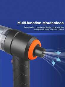 无绳车载吸尘器，大功率便携式迷你吸尘器，低噪音手持式车载清洁吸尘器，多功能吹吸，可充电车载清洁套装，适用于汽车、家庭、办公室、宠物、键盘等多种清洁场景。