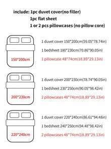 3/4pcs Soft & Comfortable Bedroom Bedding Set, Lace Trim, Light Blue Plaid Pattern, High-Quality, Includes 1 Duvet Cover, 1 Bed Sheet, 1/2 Pillowcases, No Filling, Suitable For Bedroom, Dorm, Home Use, Multiple Sizes Available - Light Blue - View 4