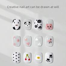 4-In-1 Nail Art Dotting Tool, Polka Dot Pen, Flower Painting Pen, Rhinestone Applicator, Soft Silicone Sponge Head, Suitable For Nail Salons,Nail Supplies,Nail Tools,Nail Art Tools,Back To School,Nails,Nail Tools For Press On Nails - 銀色 - 查看 4