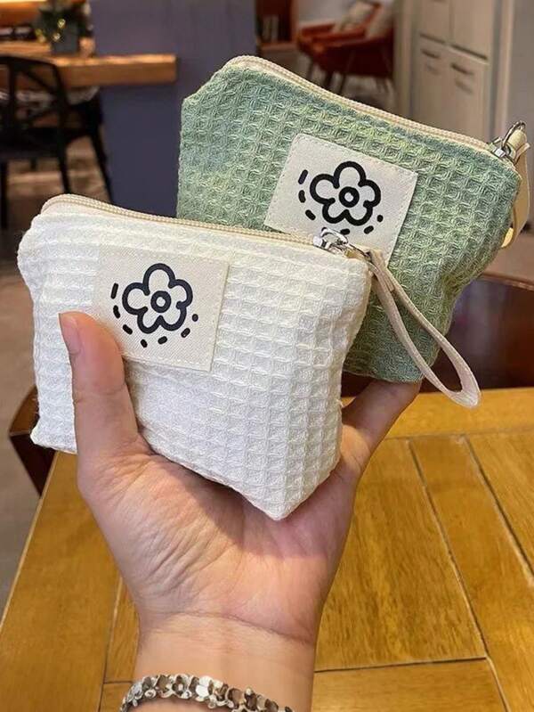 Simple Ins Style Storage Bag, Lipstick Cosmetic Bag, Coin Key Storage Bag, Eraser Pencil Bag, USB Storage Desktop Accessories, Portable Travel Data Cable Storage Box, Suitable For Office, School, Travel, Daily Use, Suitable As A Christmas Gift