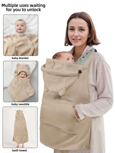 1 pièce Pare-vent de poussette pour bébé, housse de voiture pour bébé et cape coupe-vent pour porte-bébé. Convient aux poussettes et porte-bébés, et constitue un accessoire essentiel pour garder les bébés au chaud en hiver. C'est un produit pour mère et enfant, un incontournable de l'hiver, idéal pour les sorties et les voyages, et aussi un excellent cadeau de fête.