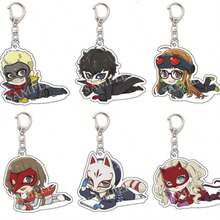 2026 New Anime Persona 5 Acrylic Keychain, Backpack Pendant, Gift For Boys And Girls, Birthday Gift, Christmas Gift, Perfect Gift - Multicolor - View 1