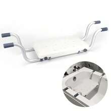 Adjustable Shower Bath Seat Chair Stool Bench Non-Slip For Disabled Elder - White - View 11