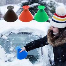 5-In-1 Ice Scraper & Snow Shovel, Multifunctional Cone Shape Windshield De-Icer Tool For Car, Effortless Winter Snow Removal And Defrosting, Quick Vehicle Ice Scraper Brush, Windshield Ice Scraper, Ice Remover Car, Snow Car Accessories
