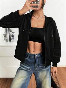 Women Outdoor Jackets - Black - View 6