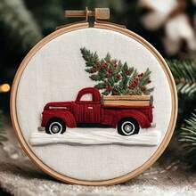 1PC Christmas Pattern Hand-Embroidered DIY Material Package Set, Equipped With An English Guidebook, Is Particularly Suitable For Home Decoration, Christmas Handicraft Atmosphere Decoration, Room Decoration, Christmas Gifts, And A Perfect Gift For Handicraft Enthusiasts - Multicolor - View 5