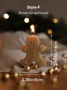 1 pieza Paquete de velas navideñas hechas a mano, que incluye campana, árbol de Navidad giratorio, copos de nieve, hombre de jengibre, alce, castillo, cascanueces, vela decorativa para ambiente, decoración de habitación, regalos de Halloween, regalos de Navidad, regalos para mejores amigos, regalos de graduación, regalos de cumpleaños, regalos de boda, regalos del Día de la Madre, regalos para amantes, regalos para mujeres, niñas, regalos de boda, recuerdos de boda, decoración del hogar, decoraciones de cumpleaños, aroma a pera inglesa y freesia, decoraciones navideñas